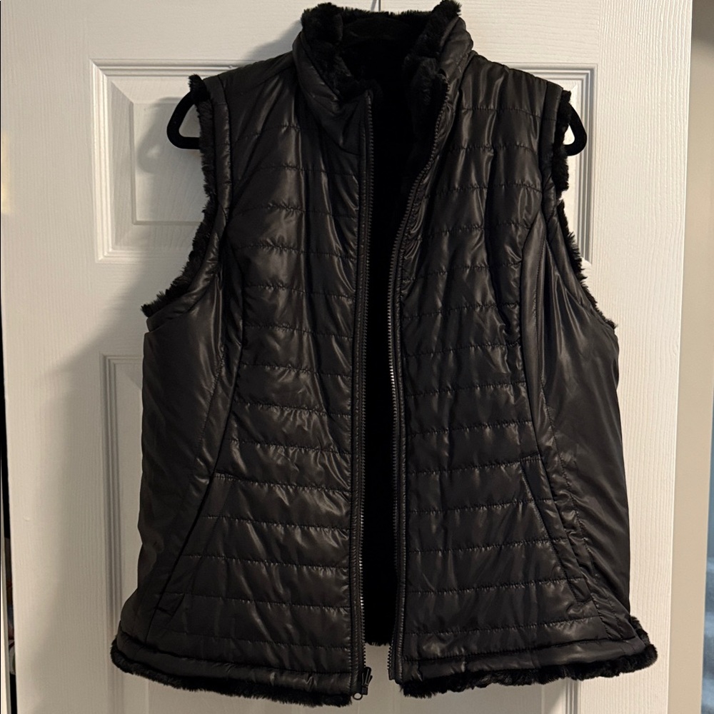 Black Quilted Puffer Vest